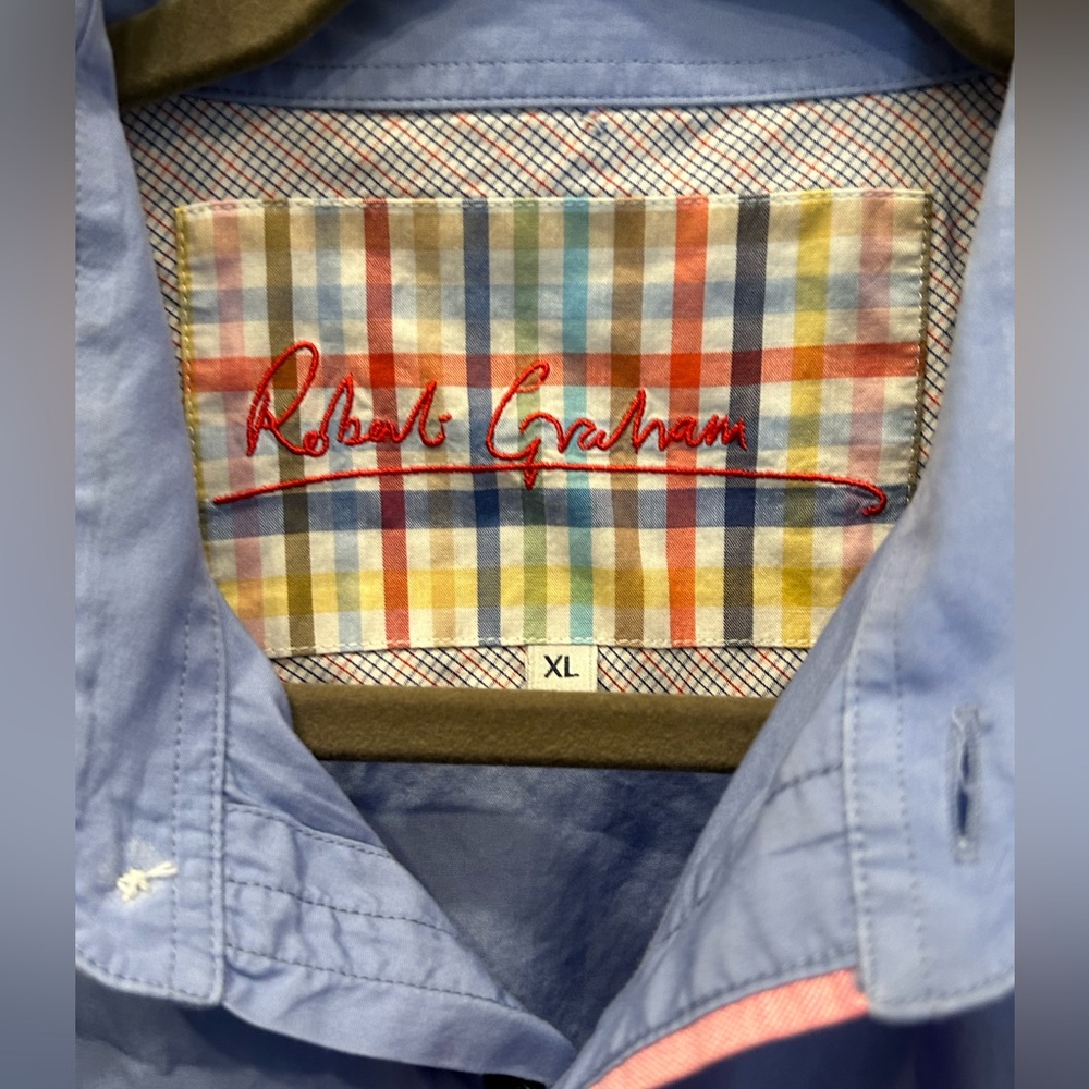 Robert Graham Button Up With Multi Colored Graphi… - image 2